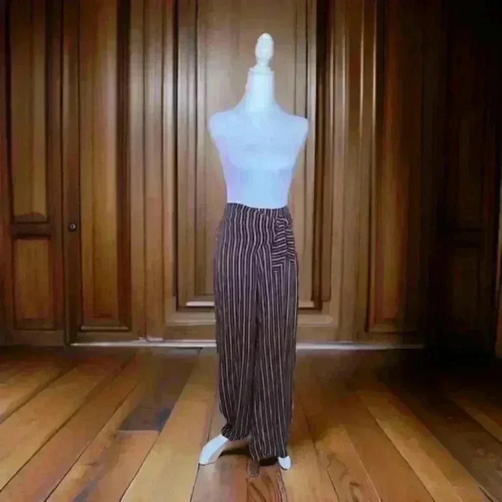 Red Pin Stripe Pants